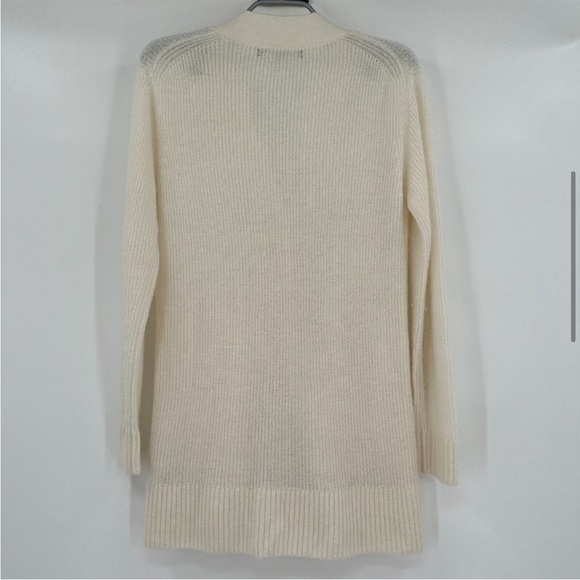 Quince Ivory Baby Alpaca-Merino Wool Oversized Cardigan sz XS Women's Button NWT - Picture 8 of 8